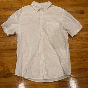 White Men's Button-Down Shirt M